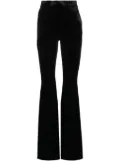 The New Arrivals Ilkyaz Ozel Colette velvet flared trousers - Black