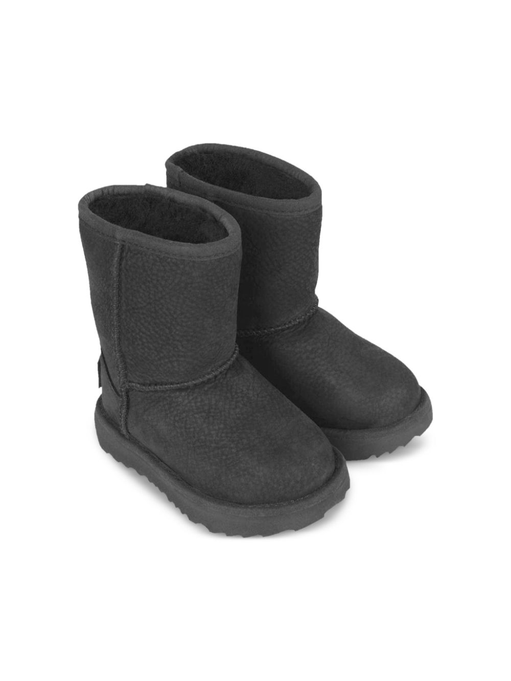 Ugg Kids' Classic Logo-patch Boots In Black