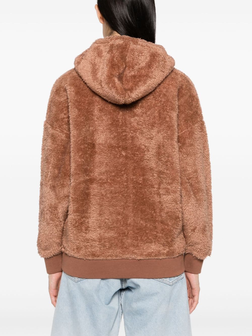 Shop Ugg Loyra Fleece Hoodie In Brown