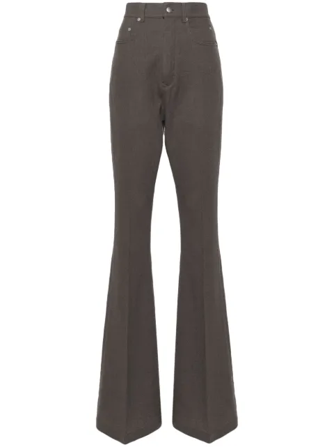 Rick Owens pressed-crease high-waist trousers 