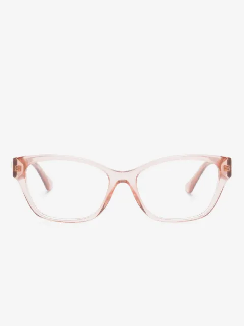 Versace Eyewear 메두사 장식 캣아이 프레임 안경