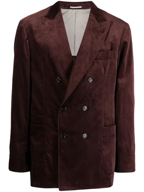 Brunello Cucinelli Sea Island double-breasted corduroy blazer