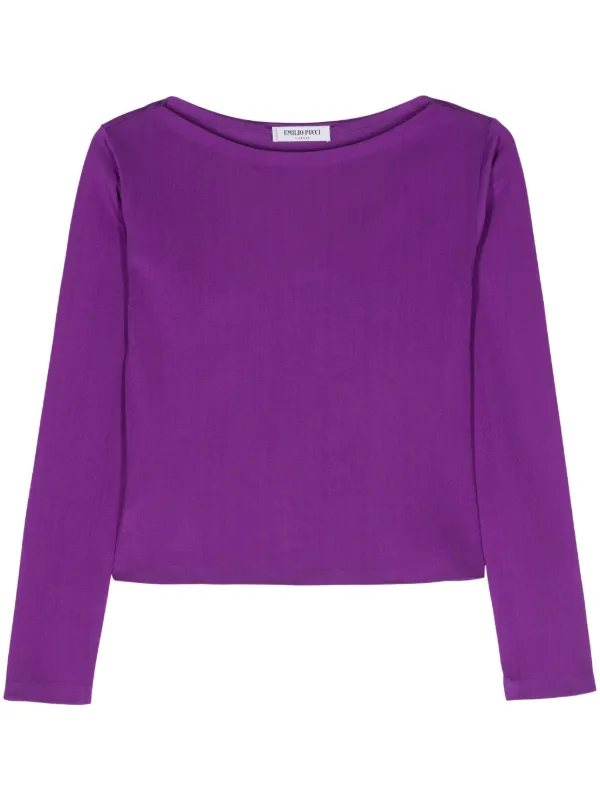新品未使用　EMILIO PUCCI パープル Tシャツ Mサイズ EMILIO PUCCI KIDS エミリオプッチ キッズ Tシャツ PW8A11 Z1751