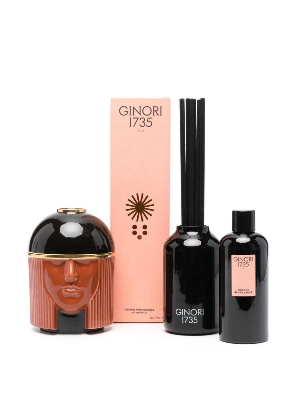 GINORI 1735 L'Amazzone porcelain diffuser - Zwart