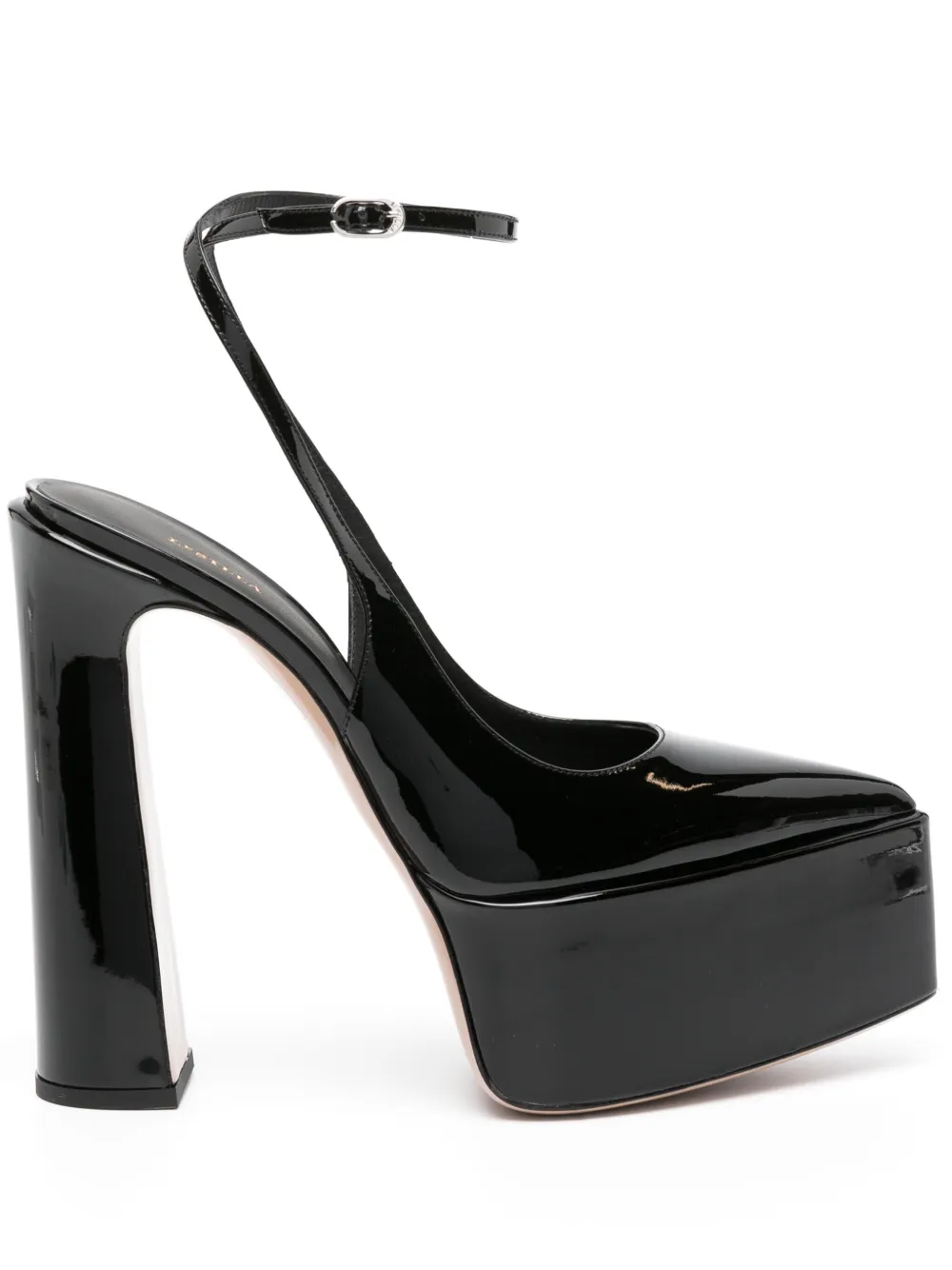 Le Silla Nina 165mm patent-finish leather pumps | Black | Image 1