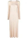 Rabanne rhinestone-embellished jersey dress - Pink