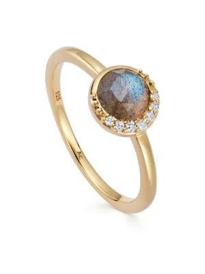 Gold ring with deals gemstone