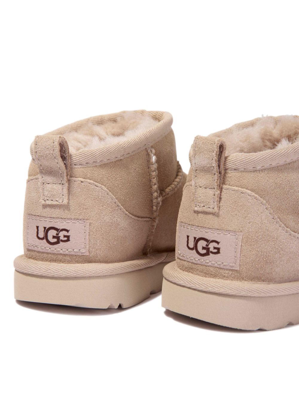 UGG Kids Classic Ultra Mini suede boots Neutrals