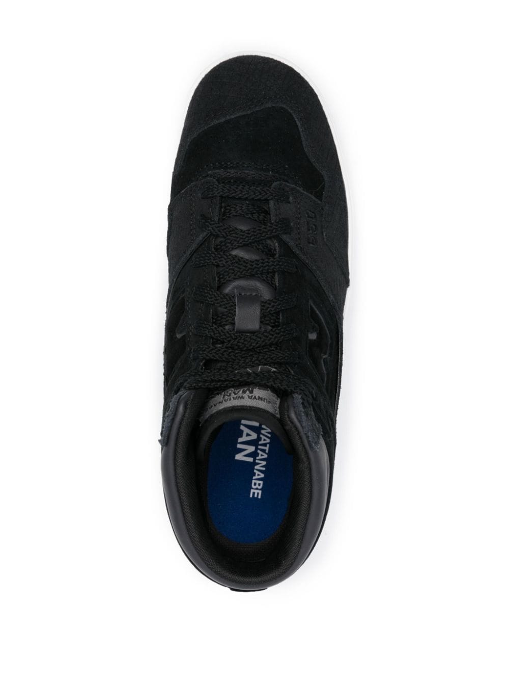 Shop Junya Watanabe X New Balance Bb650 Suede Sneakers In Black