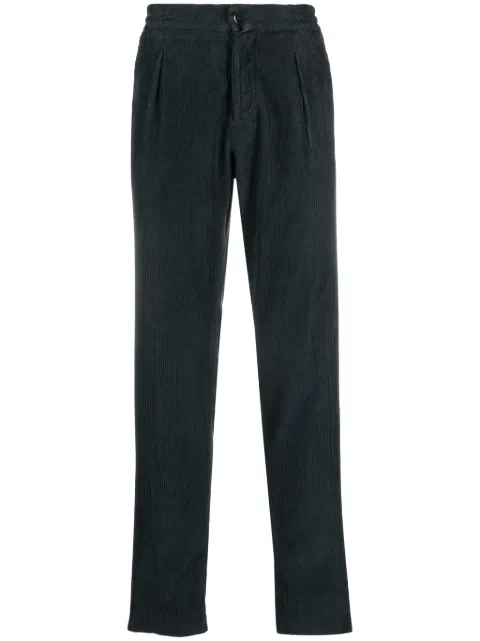 Kiton corduroy slim-cut trousers