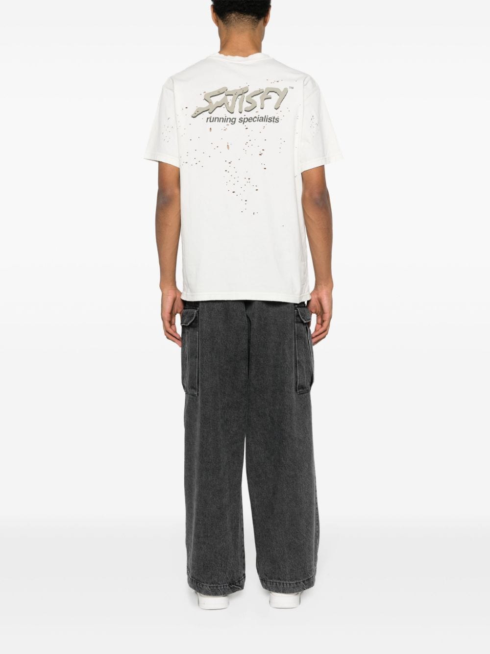 Shop Satisfy Mothtech™ Organic Cotton T‑shirt In Weiss