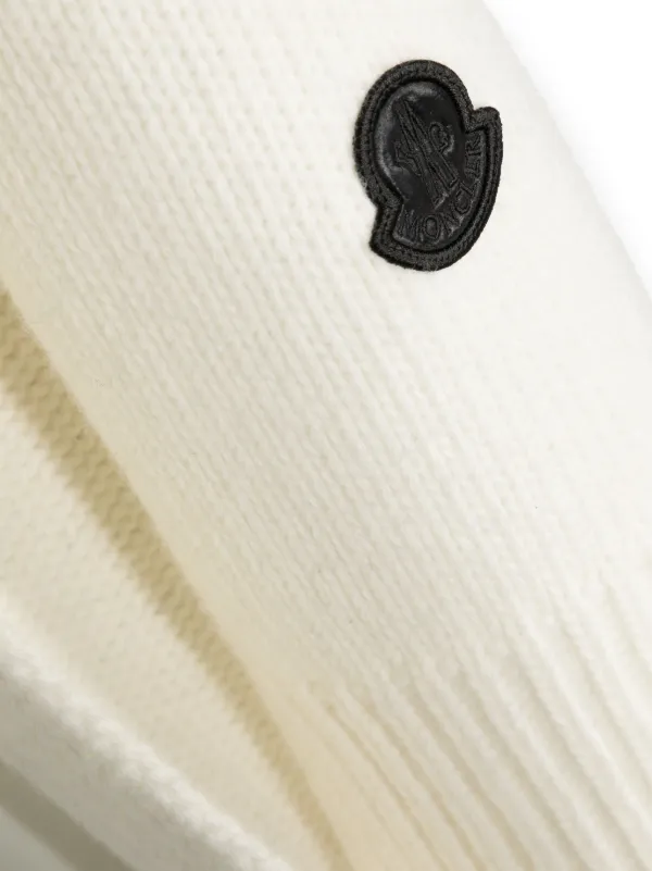 MONCLER ストライプマフラー Moncler ストライプ スカーフ | ホワイト | FARFETCH JP