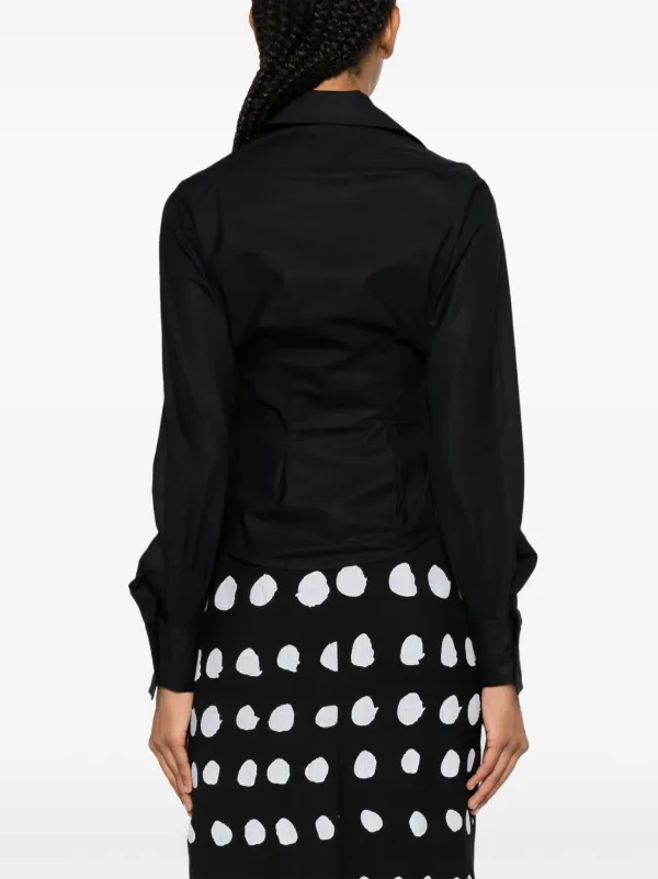 Vivienne Westwood Drunken Cotton Shirt | Black | FARFETCH