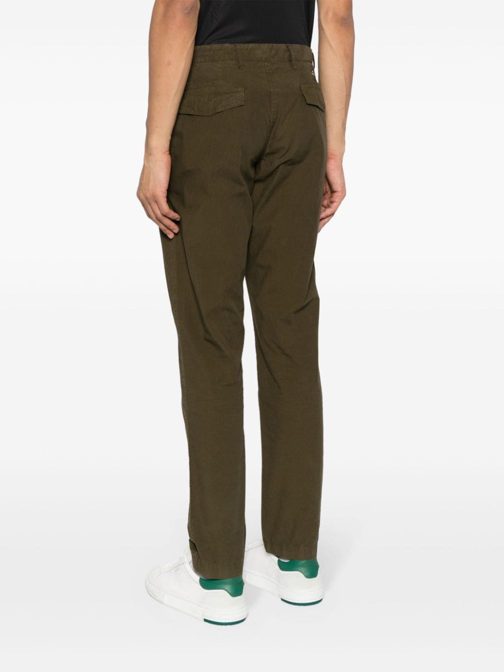 Shop Ps By Paul Smith Four-pocket Organic Cotton Chinos In Green