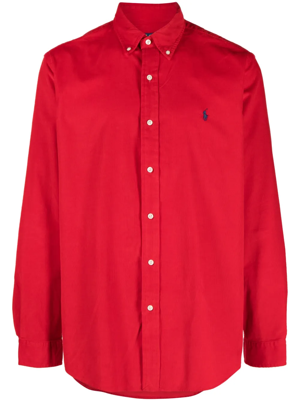 Polo Ralph Lauren logo-embroidered cotton shirt - Blu