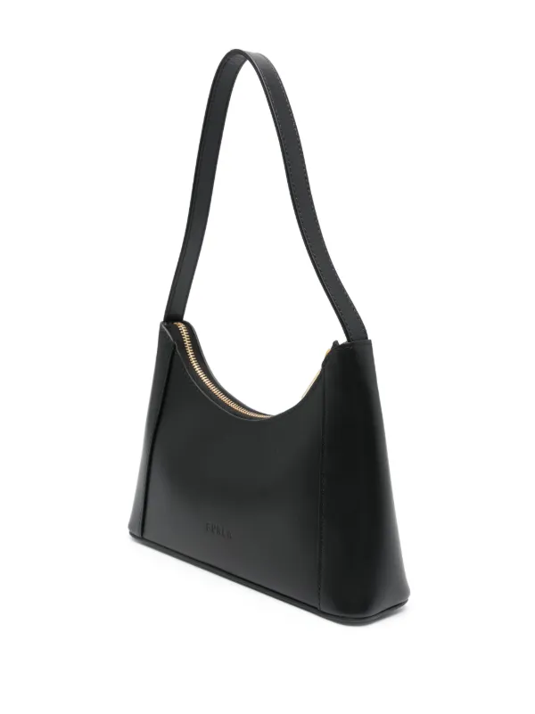 Furla Diamond Mini Leather Shoulder Bag | Black | FARFETCH