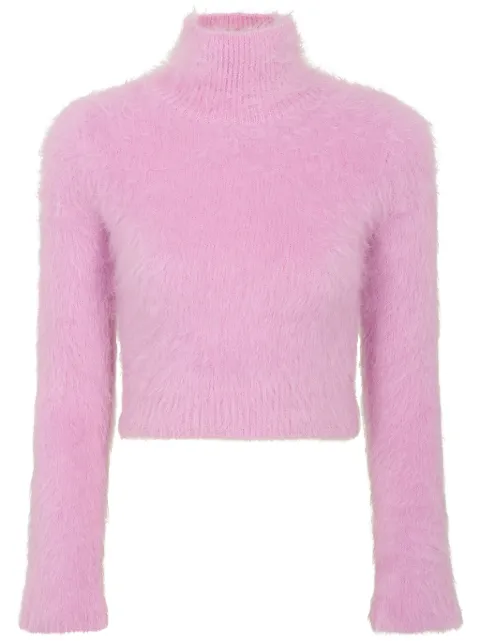 Rabanne cut out-detail cropped jumper