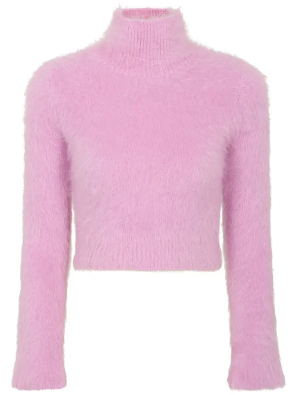 Crop pink jumper best sale