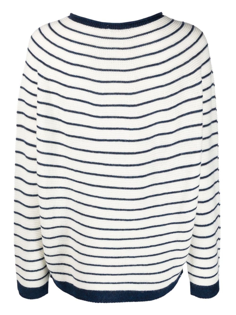 Stefano Mortari crew-neck striped jumper - Blauw