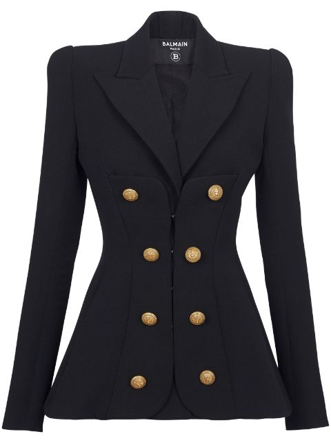 Balmain Grain De Verre wool blazer Women