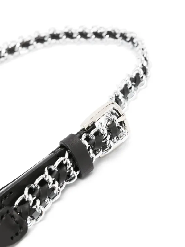 ba&sh Black and Silver Statement Belt Double Belt Loop Bryne Black // ba&sh US main image 3