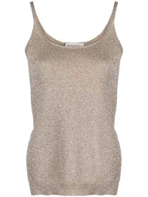 Semicouture sleeveless lurex tank top