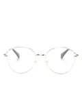 Cartier Eyewear logo-engraved round-frame glasses - Gold