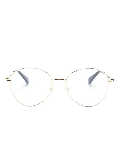 Cartier Eyewear logo-engraved round-frame glasses