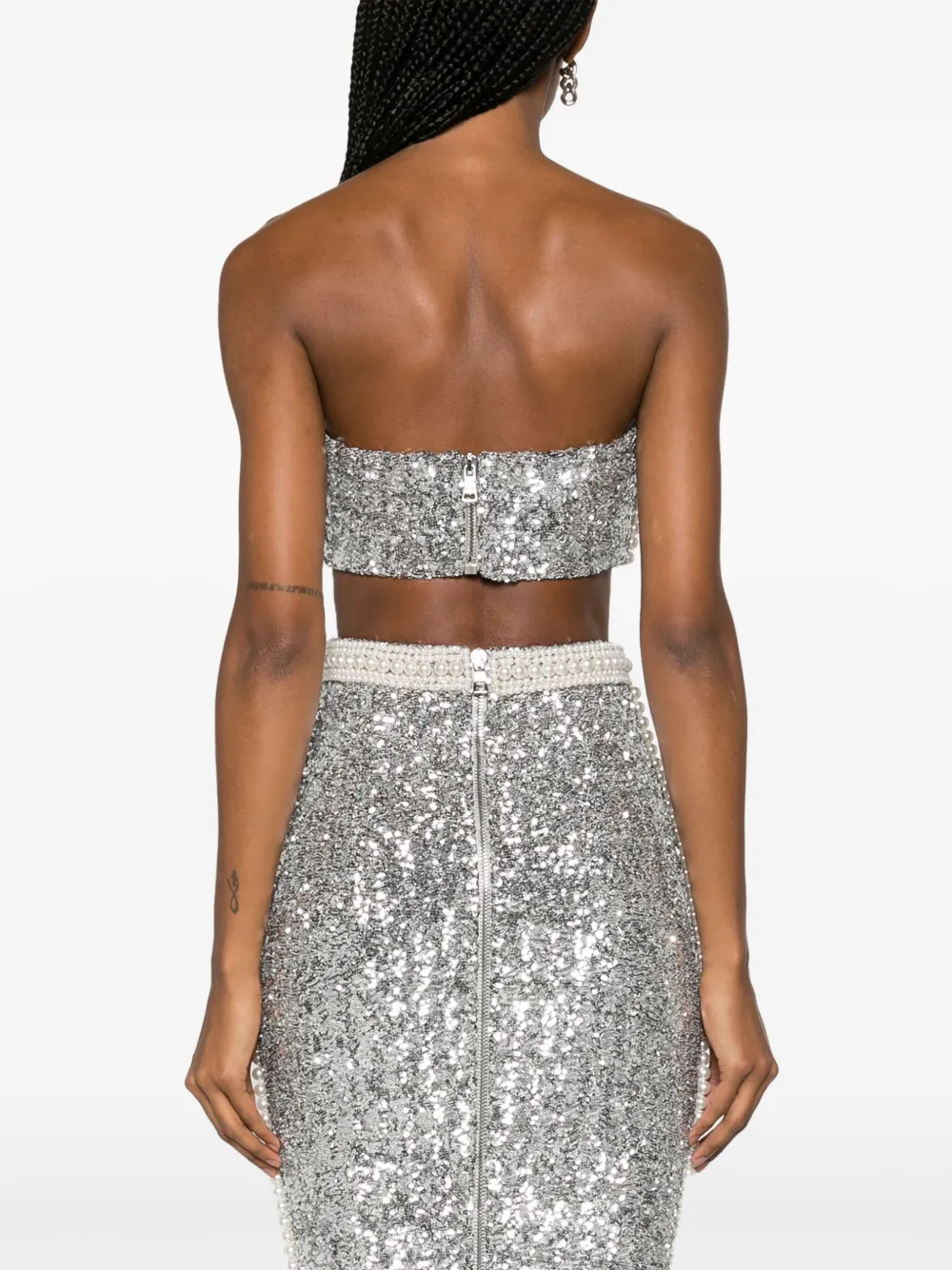 Balmain Bustier top Zilver