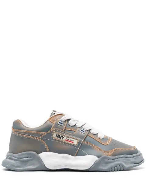 Maison MIHARA YASUHIRO Parker faded-effect leather sneakers