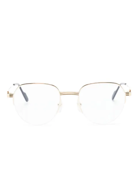 Cartier Eyewear round half-rim glasses