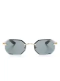 Cartier Eyewear geometric rimless sunglasses - Grey