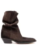 Maison Margiela Tabi 55mm slouchy Western boots - Brown