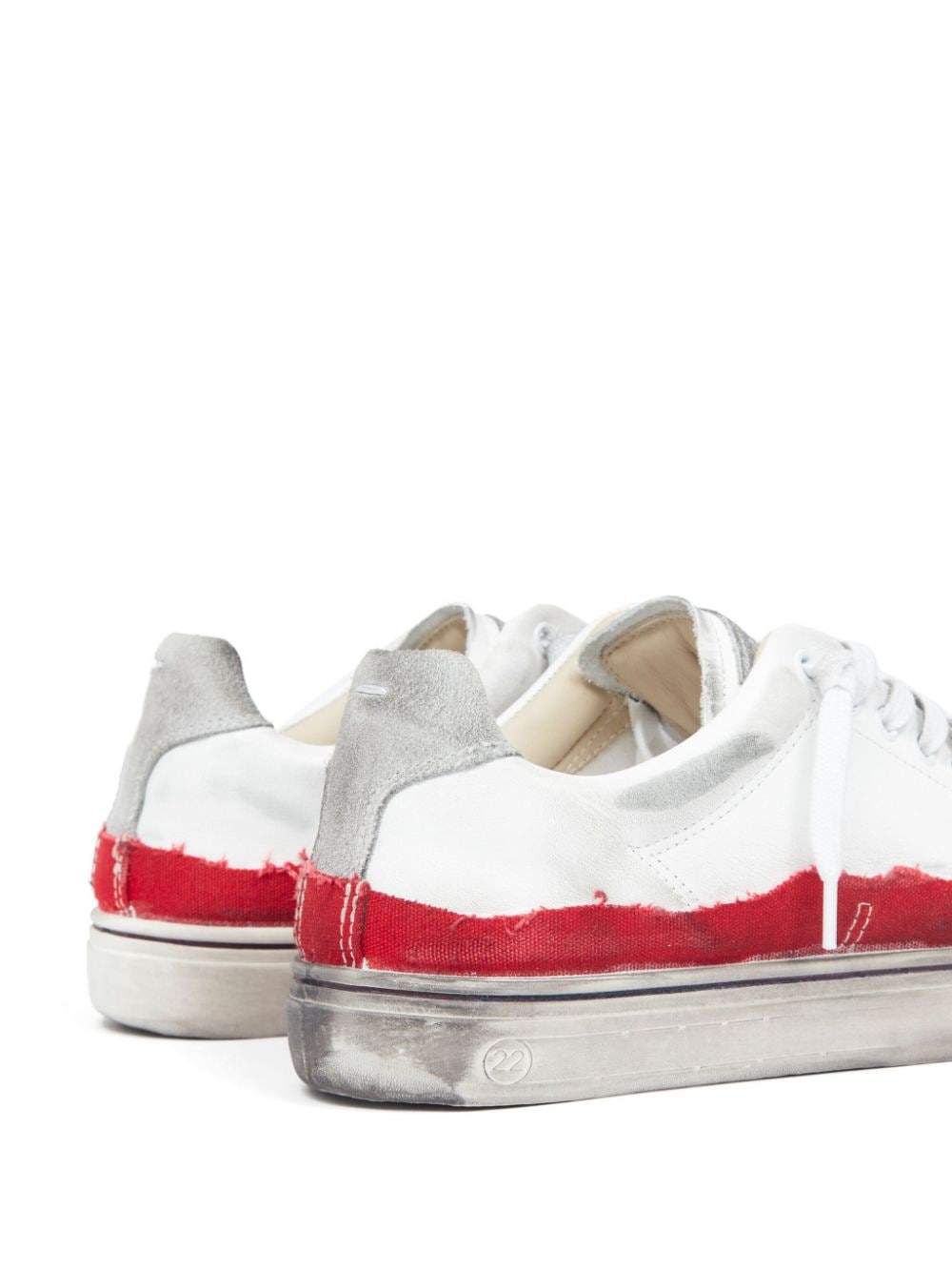 Shop Maison Margiela New Evolution Low-top Sneakers In White