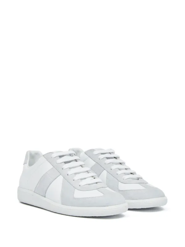 Maison Margiela Replica low-top Leather Sneakers | White | FARFETCH