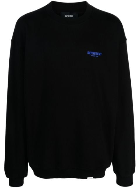 Represent Owners Club logo-print cotton sweater