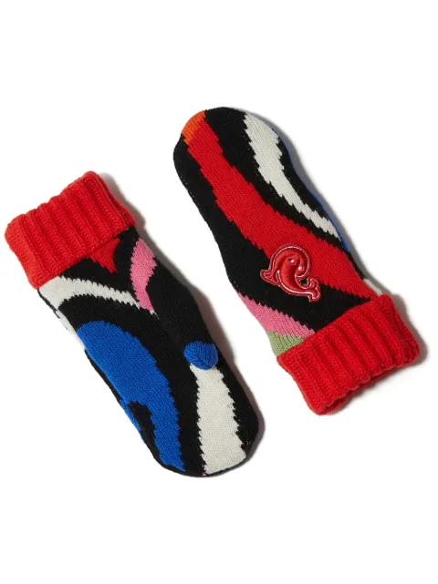 PUCCI manoplas con parche del logo