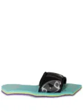 PUCCI Girandole-print scuba slides - Black