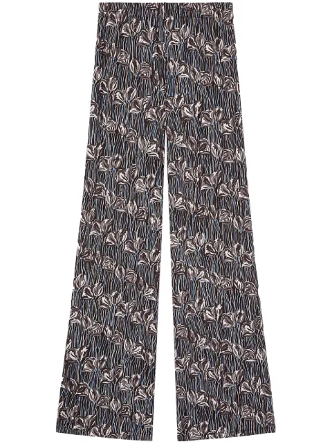 PUCCI pantalones rectos con estampado floral