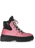 PUCCI panelled fur ankle boots - Pink