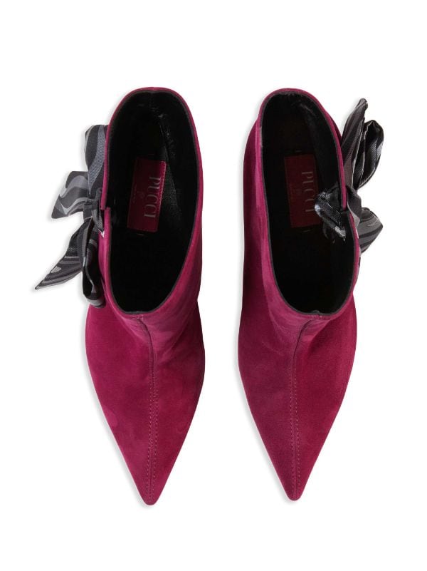  Red Valentino Women's Pink 100% Leather Bow Decorated