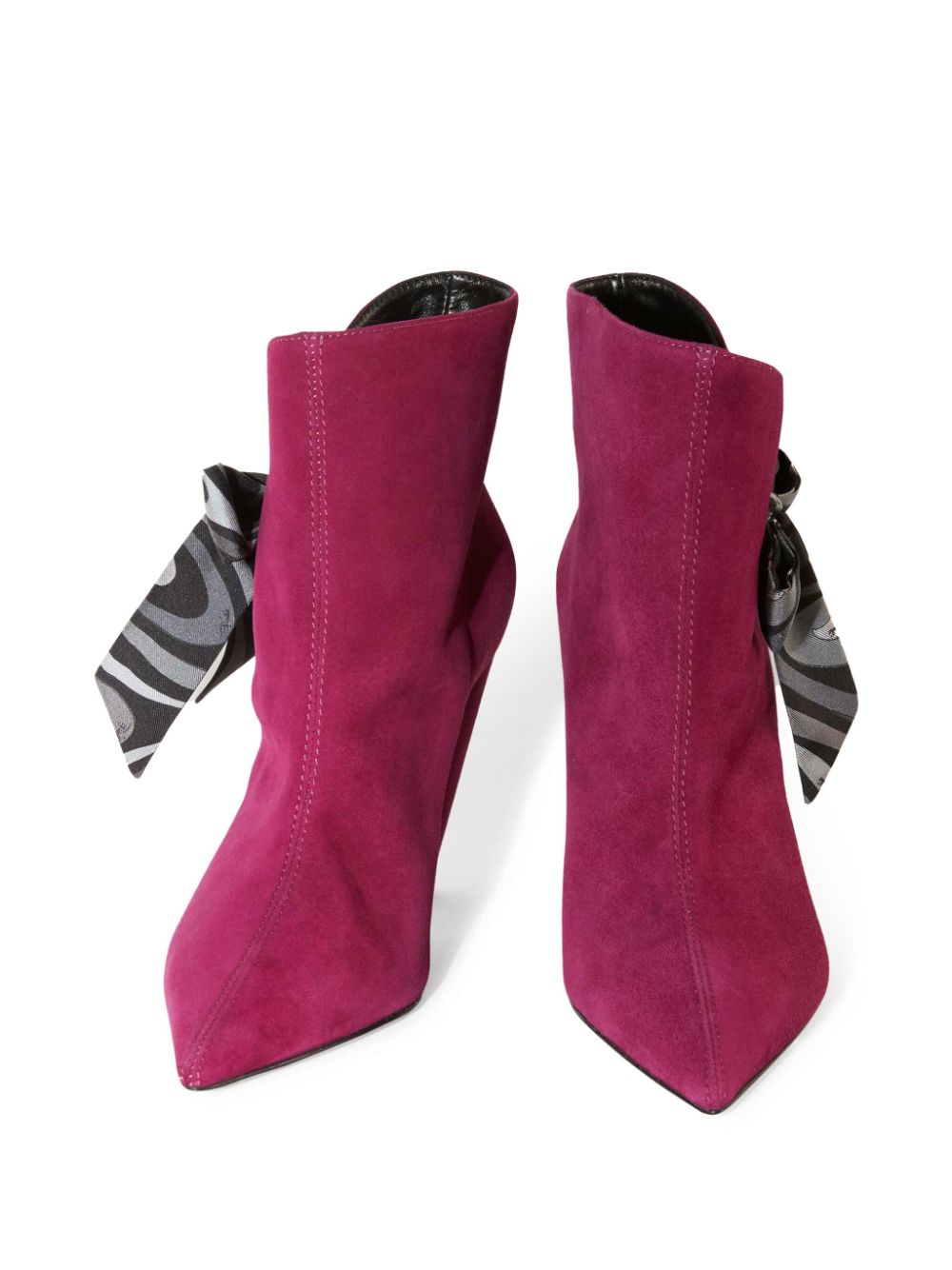 Shop Pucci Rumore Bow-embellished Ankle Boots In Pink