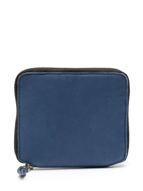 Comme Des Garçons Wallet cartera con cierre y efecto lavado