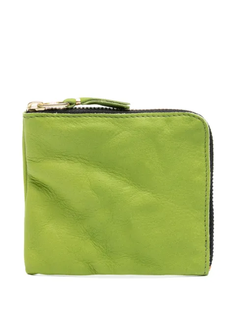 Comme Des Garçons Wallet zip-up leather cardholder
