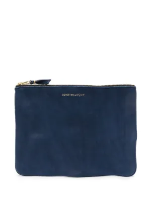 Comme Des Garçons Wallet denim-print Wallet | Blue | FARFETCH
