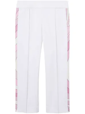 【Pucci】 High-rise croppedパンツ Emilio Pucci Pants Colorful Abstract Print Cropped Cotton