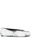 Maison Margiela Tabi New leather ballerina shoes - White