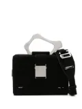 HELIOT EMIL Solely suede shoulder bag - Black