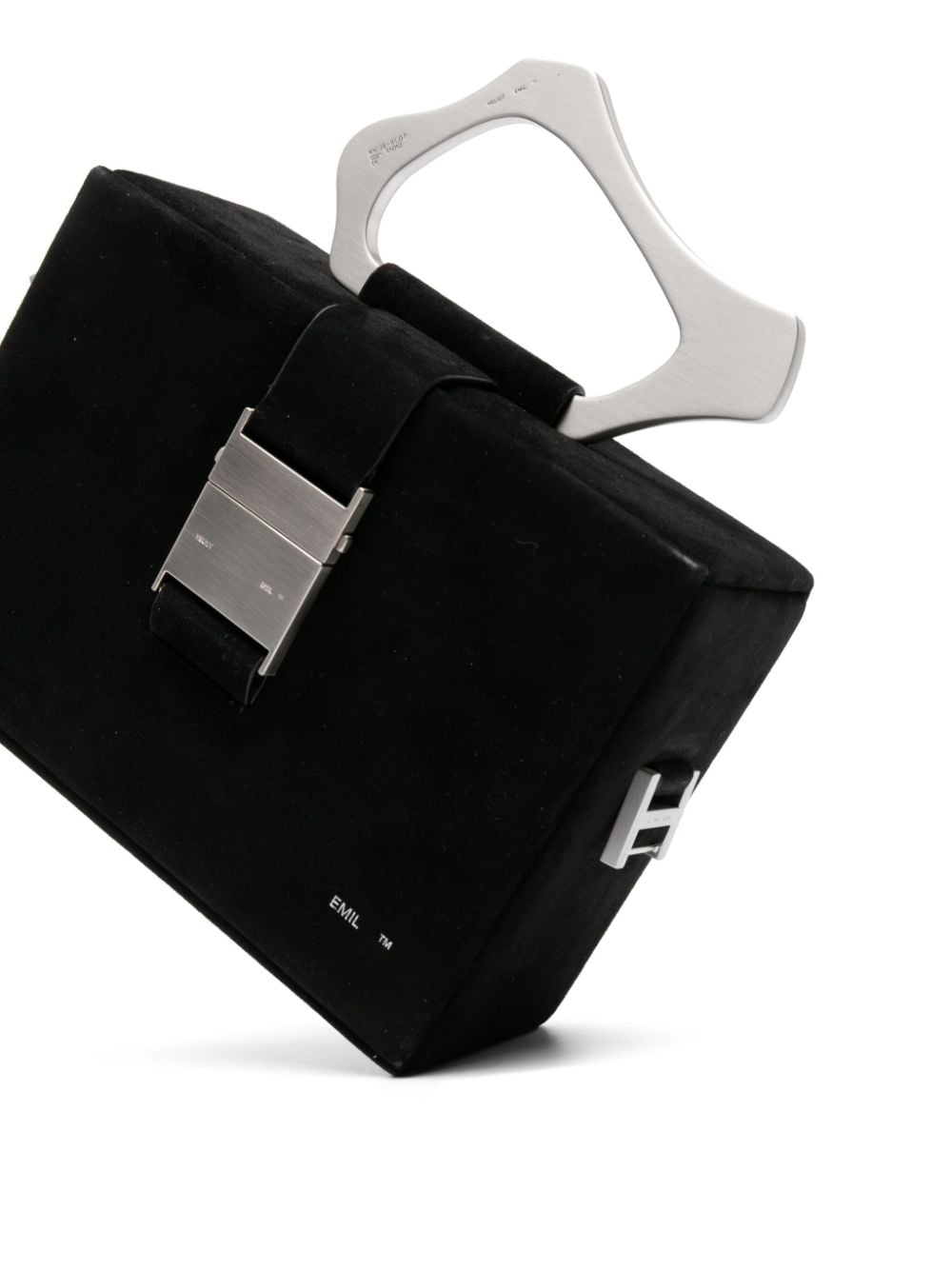 Shop Heliot Emil Solely Suede Shoulder Bag In Black