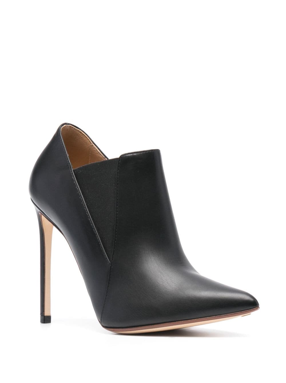 Shop Francesco Russo 110mm Pointed-toe Leather Boots In Schwarz